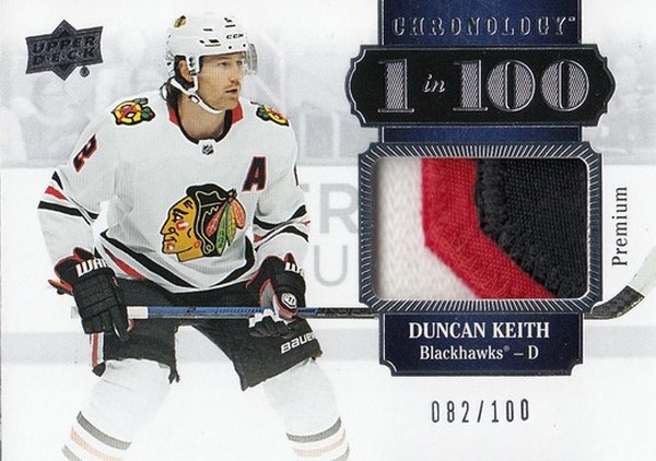 patch karta DUNCAN KEITH 19-20 Chronology 1 in 100 Premium /100